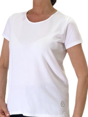 tee shirt uni Femme Blanc